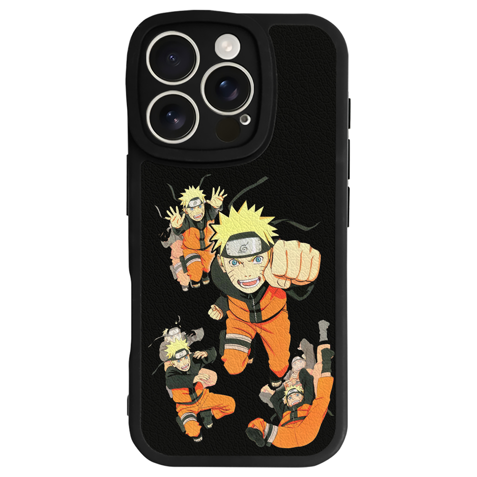 （画像用） NARUTO -ナルト- うずまき ナルト Uzumaki Naruto 【iPhone 16シリーズ対応】シリコンスマホケース（レザー調） 材質：シリコン